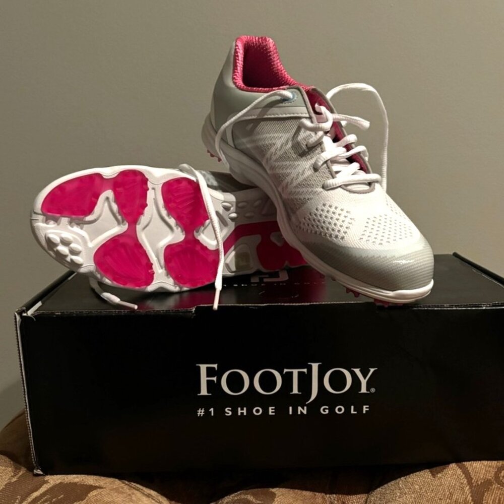 FootJoy Women’s Golf Shoes Sport SL 98027 White/Grey NWT 7.5
